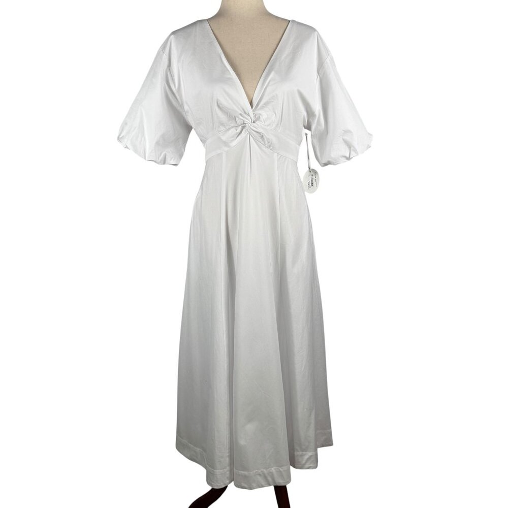 NWT STAUD Finley Dress – White – Size 4 - Picture 3 of 14